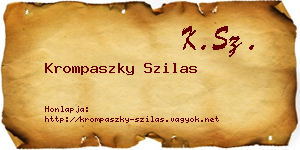 Krompaszky Szilas névjegykártya